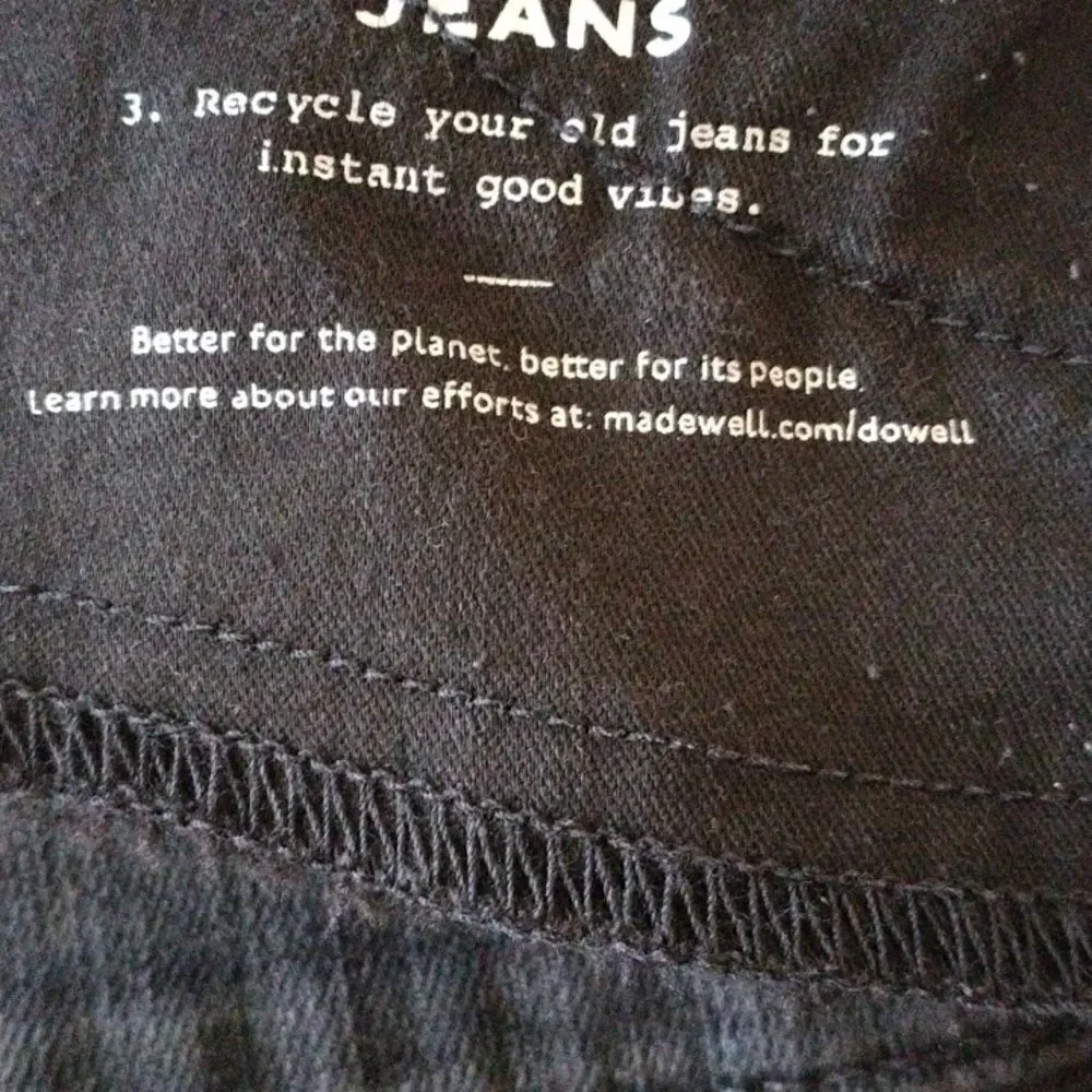 Madewell Distressed 9 Inch Rise Skinny Jeans